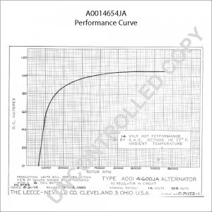 A0014654JA | PRESTOLITE LEECE NEVILLE | ALTERNATOR A0014654JA 