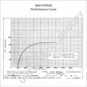 A0014700JA | PRESTOLITE LEECE NEVILLE | ALTERNATOR A0014700JA 