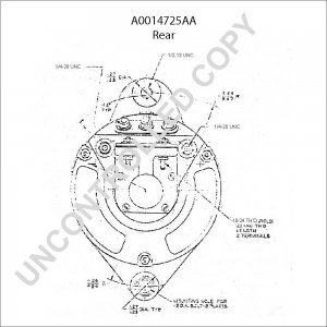 A0014725AA | PRESTOLITE LEECE NEVILLE | ALTERNATOR A0014725AA 