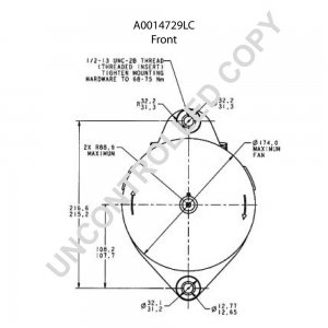 A0014729LC | PRESTOLITE LEECE NEVILLE | ALTERNATOR 24V 140A A0014729LC 4729LC