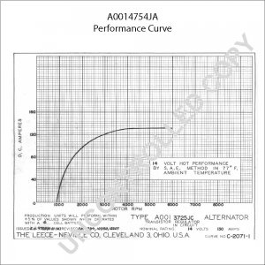 A0014754JA | PRESTOLITE LEECE NEVILLE | ALTERNATOR A0014754JA 