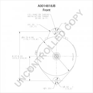 A0014818JB | PRESTOLITE LEECE NEVILLE | ALTERNATOR 12V 270 AMP A0014818JB 4818JB