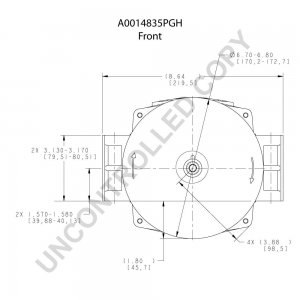 A0014835PGH | PRESTOLITE LEECE NEVILLE | ALTERNATOR A0014835PGH 