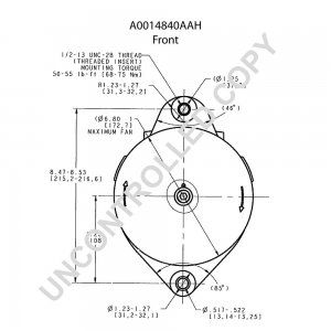 A0014840AAH | PRESTOLITE LEECE NEVILLE | ALTERNATOR A0014840AAH 