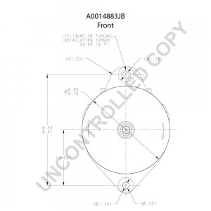 A0014883JB | PRESTOLITE LEECE NEVILLE | ALTERNATOR A0014883JB 