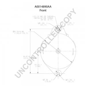 A0014890AA | PRESTOLITE LEECE NEVILLE | ALTERNATOR A0014890AA 