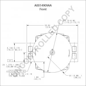 A0014909AA | PRESTOLITE LEECE NEVILLE | ALTERNATOR A0014909AA 