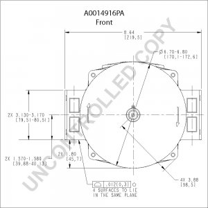 A0014916PA | PRESTOLITE LEECE NEVILLE | ALTERNATOR A0014916PA 