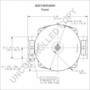 A0014945AAH | PRESTOLITE LEECE NEVILLE | ALTERNATOR A0014945AAH 