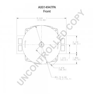 A0014947PA | PRESTOLITE LEECE NEVILLE | ALTERNATOR 12V 270 A A0014947PA 4947PA