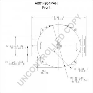 A0014951PAH | PRESTOLITE LEECE NEVILLE | ALTERNATOR A0014951PAH 