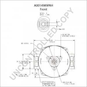 A0014989PAH | PRESTOLITE LEECE NEVILLE | ALTERNATOR A0014989PAH 