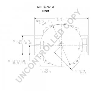 A0014992PA | PRESTOLITE LEECE NEVILLE | ALTERNATOR A0014992PA 