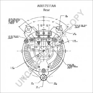 A0017511AA | PRESTOLITE LEECE NEVILLE | ALTERNATOR A0017511AA 