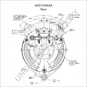 A0017606AA | PRESTOLITE LEECE NEVILLE | ALTERNATOR A0017606AA 