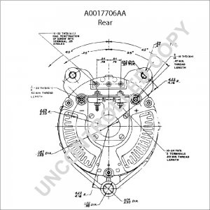 A0017706AA | PRESTOLITE LEECE NEVILLE | ALTERNATOR A0017706AA 