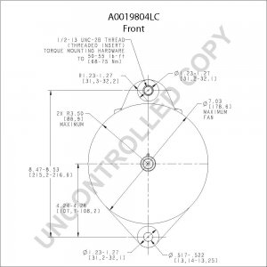 A0019804LC | PRESTOLITE LEECE NEVILLE | ALTERNATOR A0019804LC 