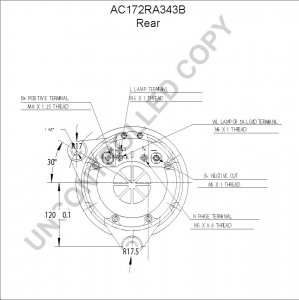 AC172RA343B | PRESTOLITE LEECE NEVILLE | ALTERNATOR AC172RA343B 