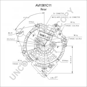 AVi1361C11 | PRESTOLITE LEECE NEVILLE | ALTERNATOR 12V 120 AMP AVI1361C11 AVI1361C11