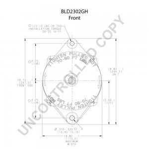 BLD2302GH | PRESTOLITE LEECE NEVILLE | ALTERNATOR BLD2302GH 