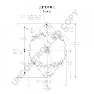 BLD3314HC | PRESTOLITE LEECE NEVILLE | ALTERNATOR BLD3314HC 