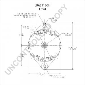 LBA2118GH | PRESTOLITE LEECE NEVILLE | ALTERNATOR LBA2118GH 