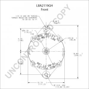 LBA2119GH | PRESTOLITE LEECE NEVILLE | ALTERNATOR LBA2119GH 