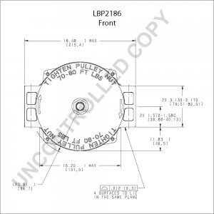 LBP2186 | PRESTOLITE LEECE NEVILLE | ALTERNATOR LBP2186 