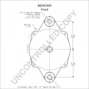 MDA5909 | PRESTOLITE LEECE NEVILLE | ALTERNATOR MDA5909 