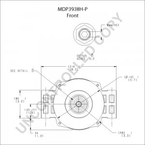 MDP3938H-P | PRESTOLITE LEECE NEVILLE | ALTERNATOR MDP3938H-P 