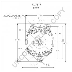 SCJ3218 | PRESTOLITE LEECE NEVILLE | ALTERNATOR 24V 170A W/AIR INL SCJ3218 SCJ3218