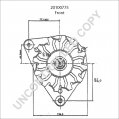 20100775 | PRESTOLITE LEECE NEVILLE | ALTERNATOR 12V 72A NISSAN BLUEBIRD 20100775 20100775