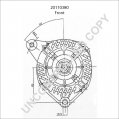 20110380 | PRESTOLITE LEECE NEVILLE | ALTERNATOR 12V 80A 20110380 20110380