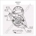 20500741 | PRESTOLITE LEECE NEVILLE | ROZRUSZNIK 12V 2.0KW TOYOTA HI ACE HI LUX LANDRUISER 20500741 20500741