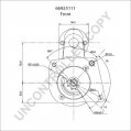 66925111 | PRESTOLITE LEECE NEVILLE | ROZRUSZNIK 12V 0.8KW CW 66925111 66925111