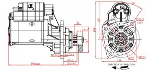 123708230 | JUBANA | Rozrusznik przekładniowy [12V][2.8kW] | JD  MF 123708230 6651258