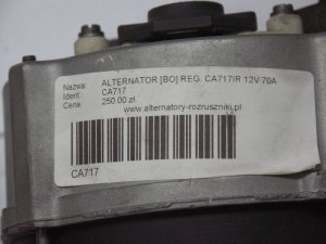 CA717R | REGENERACJA | ALTERNATOR 54022232 CA717 